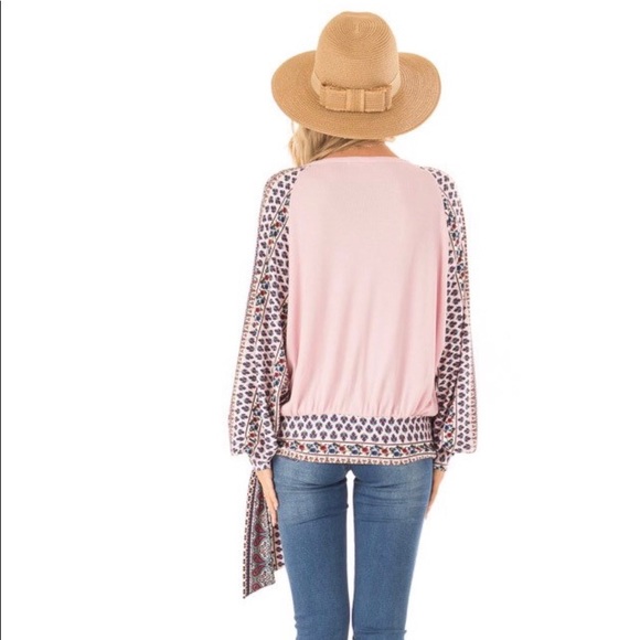 Wrap style top with side tie - Picture 5 of 5